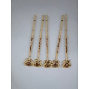 Tommy Bahama Rum Swizzle‎ Sticks Cocktail Stirrers Barware Set of 5